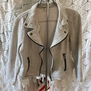 Style & Co. Light Beige Leather Jacket
